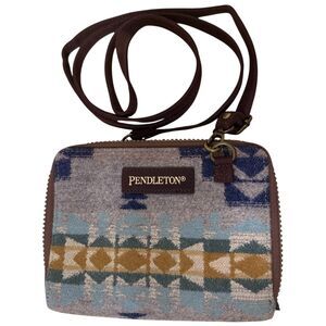 Pendleton Wool Crossbody Mini Purse Bag Aztec Native American bv